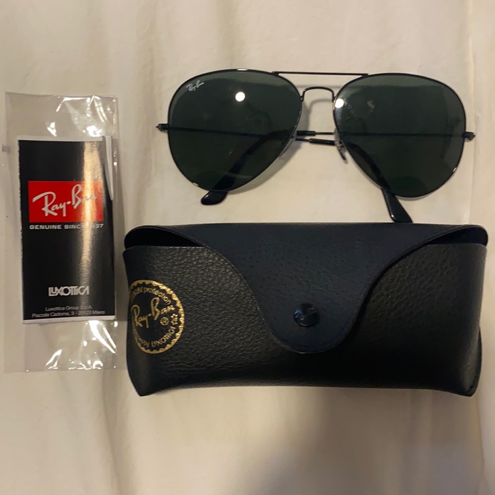 Ray Ban Aviator sunglasses - large frame, black